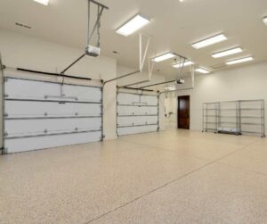 inside view of commercial garage doors