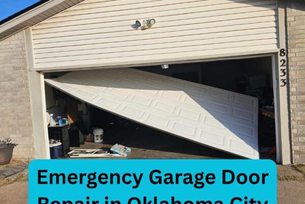 Emergency garage door service in okc by total door solutions replaced the broken garage door panels