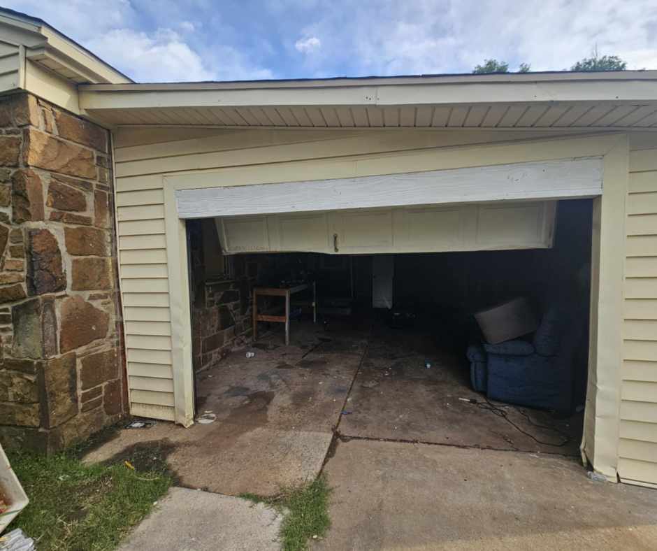 garage door off track